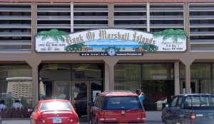 The Bank of Marshall Islands in Uliga opposite RRE Hotel. Photo: Karen Earnshaw