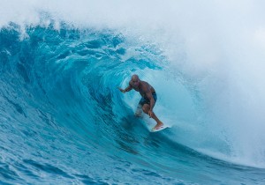 World champion Kelly Slater surfs Ailinglaplap. Photo: Todd Glaser