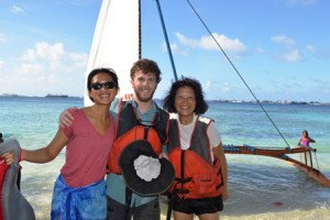 Big smiles from Canvasback's Jaylene Chung, Brian Hoffman, and Jacque Spence. Photo: Karen Earnshaw