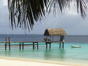 The dock at Enemanet Island. Photo: Karen Earnshaw