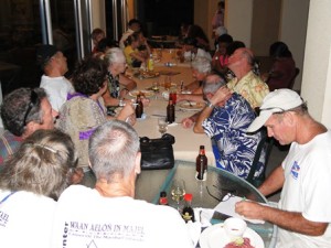 The monthly pub quiz run by the Mieco Beach Yacht club at the Marshall Islands Resort. Photo: Karen Earnshaw