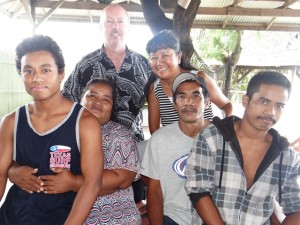 The family reunion was emotional. Photo: Hilary Hosia for the Marshall Islands Journal