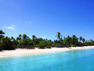 A scenic beach at the troubled atoll. Photo: Unknown