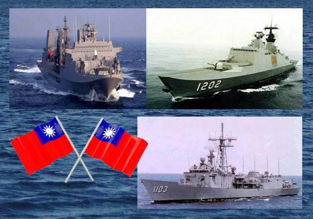 The trio of ROC Navy ships that will visit Majuro in March and May of 2016. Photo compilation: Karen Earnshaw
