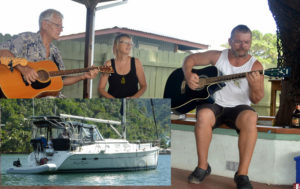Don Moore, right, plays with the Bilgewater Band. Inset Windryder. Main photo: Karen Earnshaw