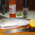 Ready to cook the fish. Photo: Karen Earnshaw