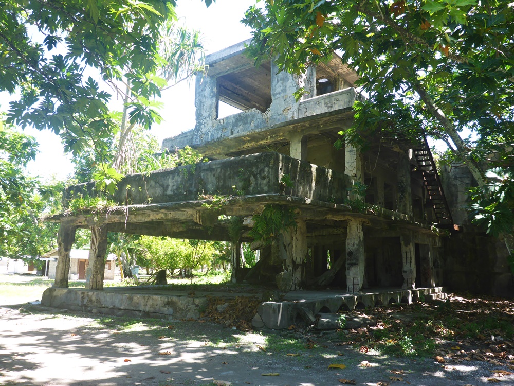 The remains of a Japanese era building on Maloelap. Photo: Lanny and Ginger on SwiftSure.