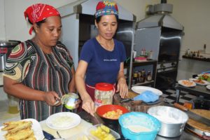 In the kitchen at Won Hai Shien. Photo: Karen Earnshaw
