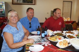Cruisers enjoy a meal at Won Hai Shien. Photo: Karen Earnshaw