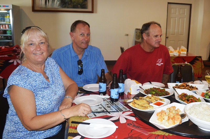 Cruisers enjoy a meal at Won Hai Shien. Photo: Karen Earnshaw