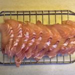 Pieces of sailfish ready to be smoked. Photo: Karen Earnshaw