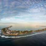 Beautiful aerial shot of Majuro Atoll. Photo: Jamison Logan.