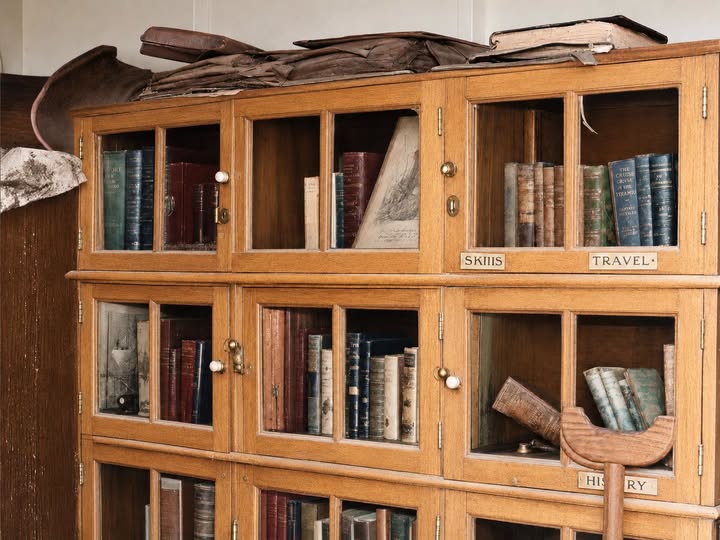Joachim deBrum's library. Photo: Junior Rena Jr. Facebook archive.