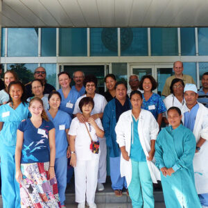 A Canvasback ENT team at Majuro Hospital in Majuro in August 2014.