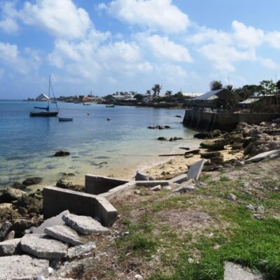 The shoreline at Ebeye. Photo: Westward II