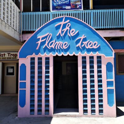 The Flame Tree entrance in Delap.