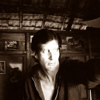 Glenn Alcalay takes an early 'selfie' while in Utrik Atoll in 1976.
