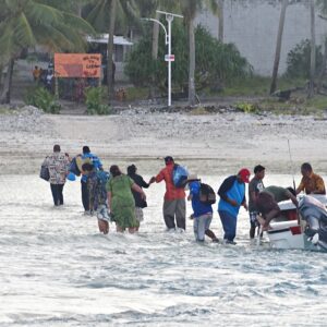 A visit to Lib Island in 2020. Photo: Marshall Islands Journal.