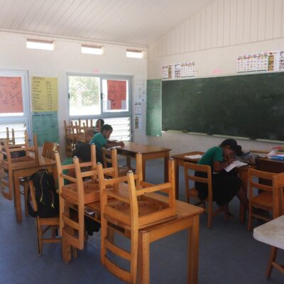 A classroom on Maloelap. Photo: Lanny and Ginger on SwiftSure.