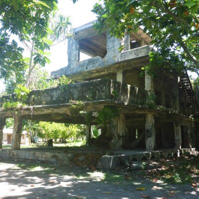 The remains of a Japanese era building on Maloelap. Photo: Lanny and Ginger on SwiftSure.