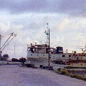 Ships at the dock, presumably in Uliga.