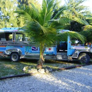 The Enewetak bus that was imported from the Philippines.