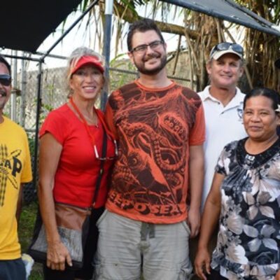 The chili winners ... James Alba (with Azul), Rixzene Ayers (Prize Director), Ben Nagy, Cary Evarts, Bine Lolin, and James McCarthy (Events Director)