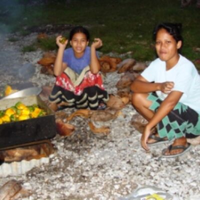 Barbecue time on Utrik.