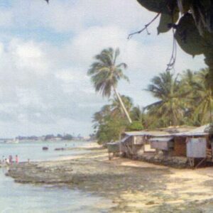 A lagoonside home in Majuro in the 1970s.