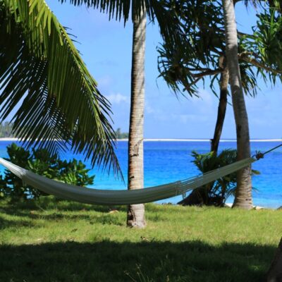 Paradise with a hammock at Beran Island. Photo: Indies Trader