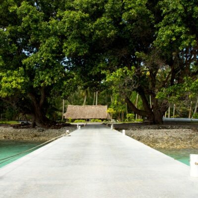 The dock at Beran Island, Ailinglaplap. Photo: Indies Trader