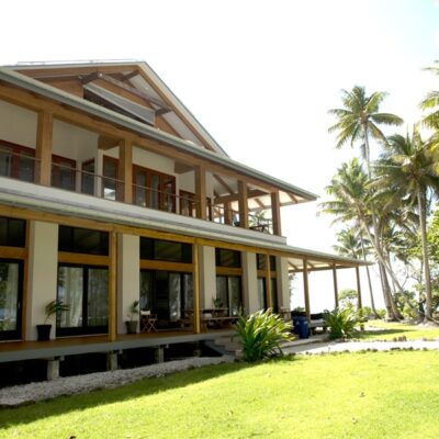 Beran Island, Ailinglaplap, accommodation. Photo: Indies Trader