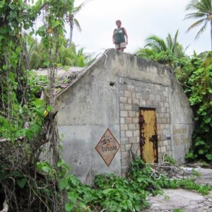 A derelict storage building on Bikini.