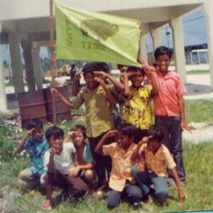 Boy scouts in Majuro in the 1970s.