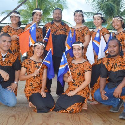 The Dar Dancers with their support band M-Polen. Photo: Karen Earnshaw
