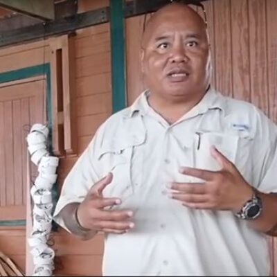 Alson Kelen, Director of WAM, Canoes of the Marshall Islands. Photo: Rob Birch.
