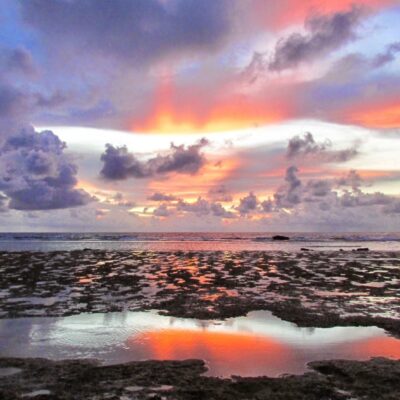 Magical sunrise oceanside at Ebeye. Photo: Deo Keju.