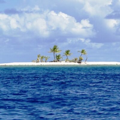 A new islet in the northwest part of Mili Atoll.