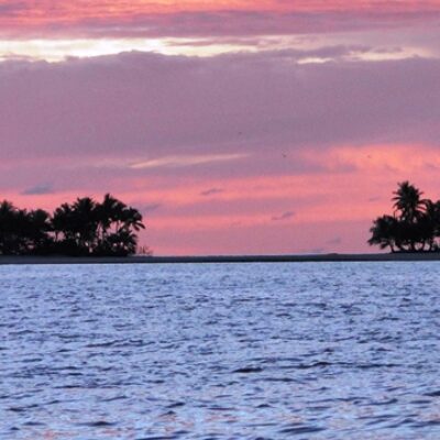 Sunset at Mili Atoll, Marshall Islands.