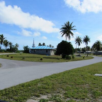 The roundabout at Rongelap. Photo: Tom Vance