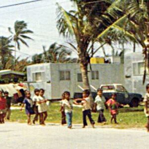 School children on Majuro in the 1970s.