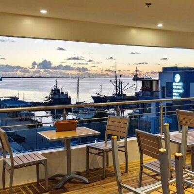 Sunset at the Toeak Bar & Grill.