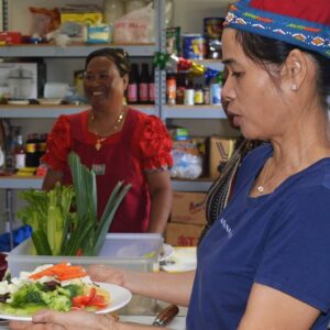Cooking up a storm at Won Hai Shien. Photo: Karen Earnshaw