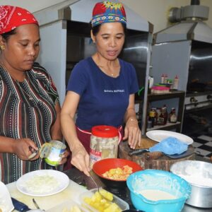 In the kitchen at Won Hai Shien. Photo: Karen Earnshaw